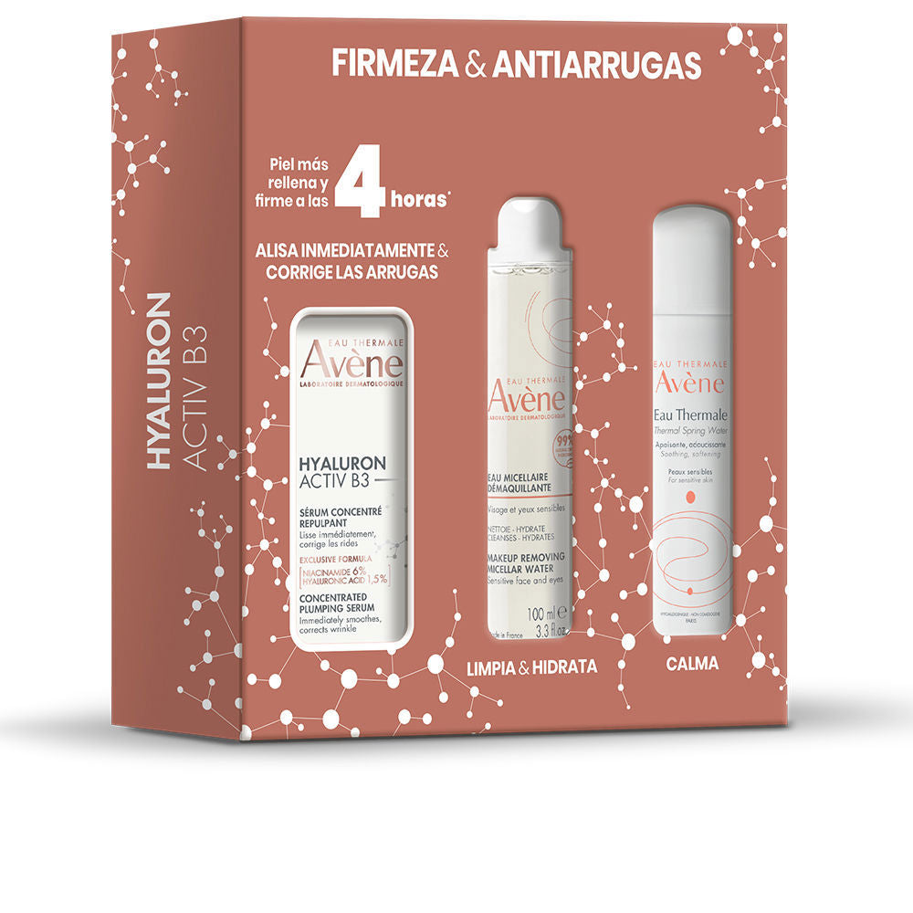AVÈNE HYALURON ACTIV B3 SÉRUM + MICELAR + AGUA TERMAL LOTE 3 pz