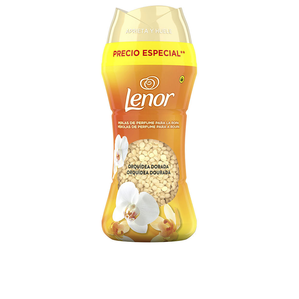 LENOR UNSTOPPABLES suavizante ropa perlas perfume #orquidea dorada 195 gr