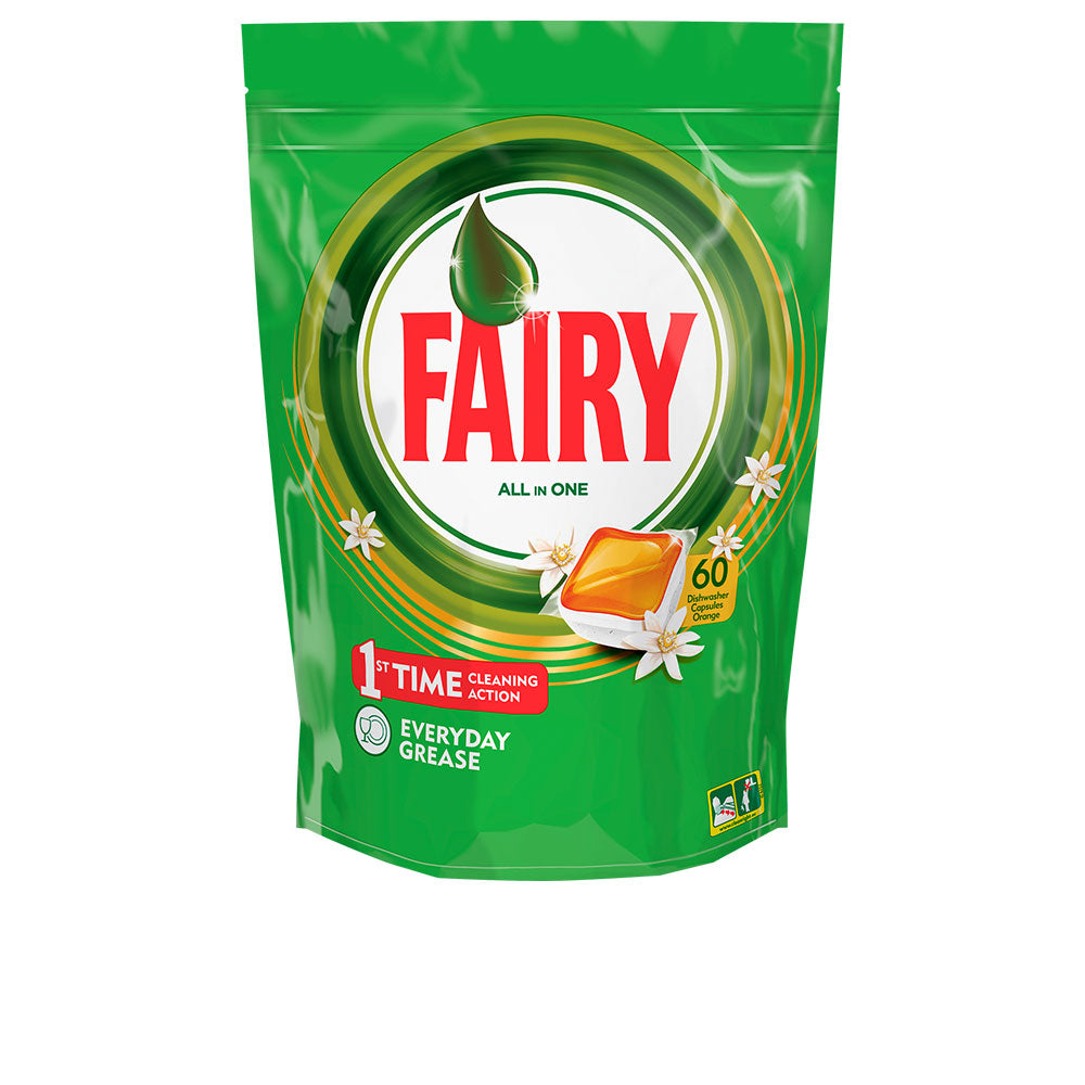 FAIRY FAIRY TODO EN 1 NARANJA lavavajillas 60 cápsulas