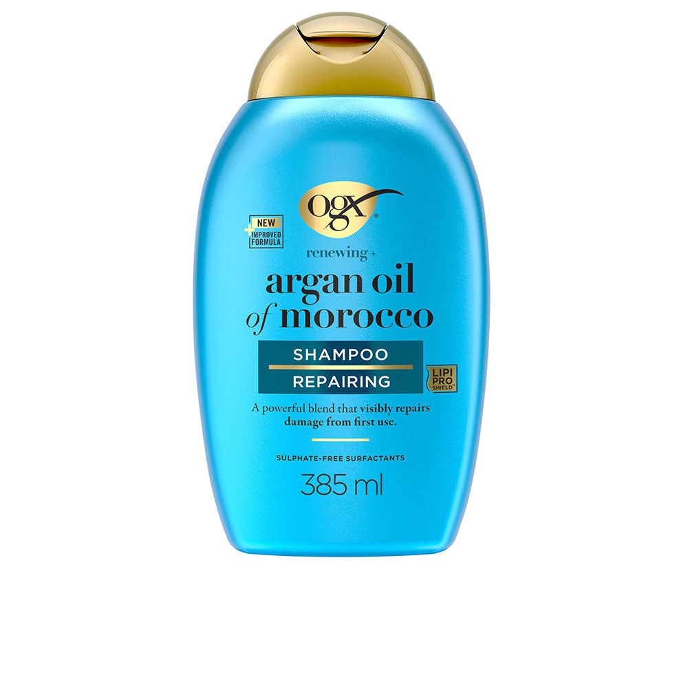 OGX Champú para cabello extra fuerte hidratante y reparador con ACEITE DE ARGÁN 385 ml