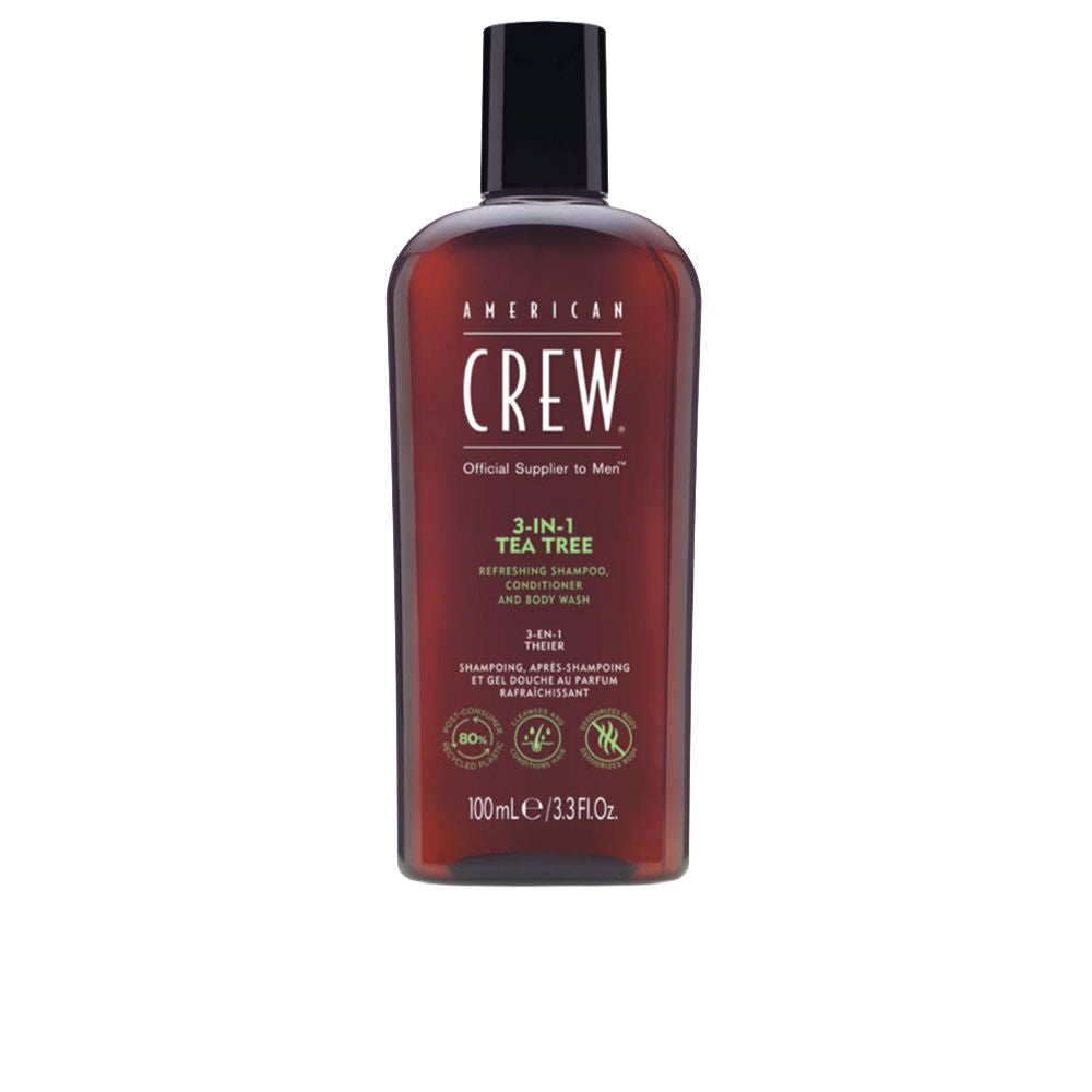 AMERICAN CREW TEA TREE 3 in 1 shampoo, conditioner and body wash 100 ml