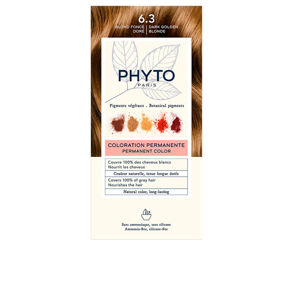 PHYTO PHYTOCOLOR #6.3-rubio oscuro dorado 4 u