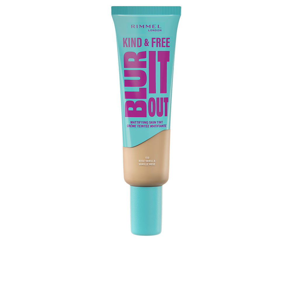 RIMMEL LONDON KIND & FREE BLUR IT OUT base efecto mate #150-Rose Vanilla 30 ml