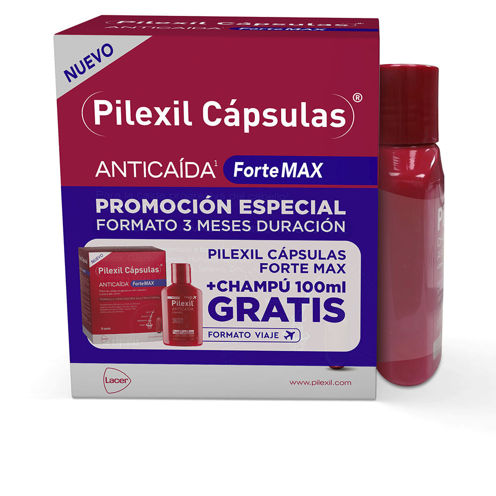 PILEXIL PILEXIL FORTE MAX cápsulas anticaída + champú 2 u