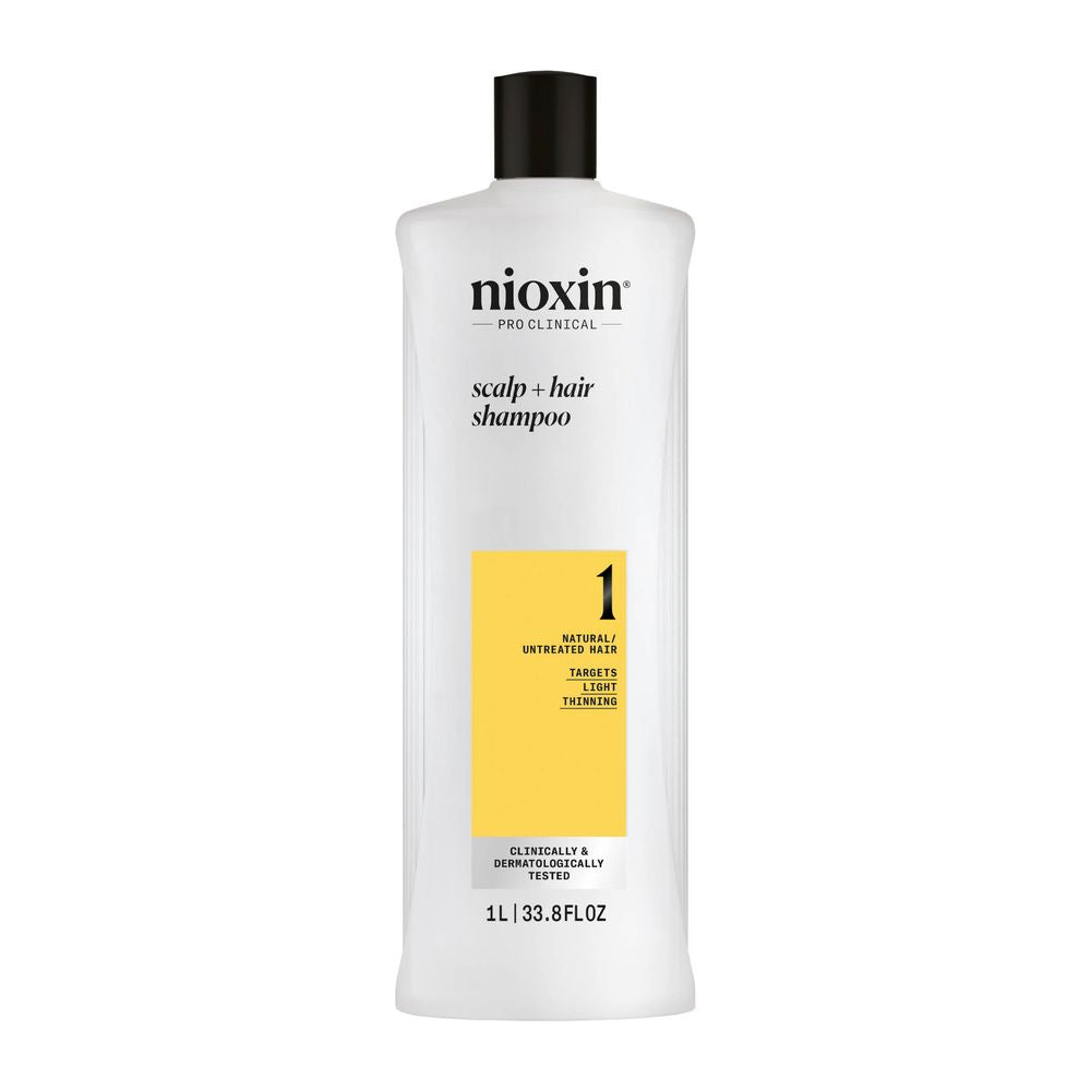 NIOXIN SISTEMA 1 - Champú - Cabello Natural con Debilitamiento Leve 1000 ml