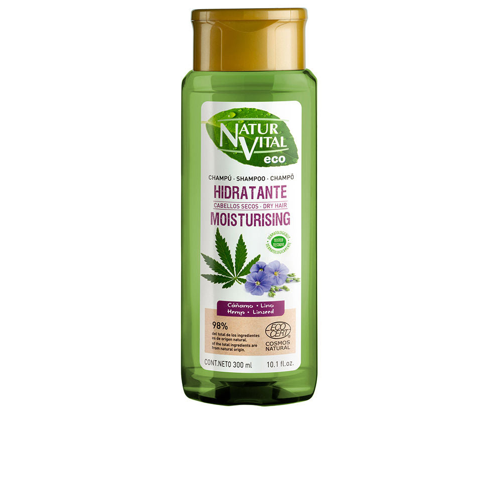 NATUR VITAL ECO HIDRATANTE cáñamo y lino champú 300 ml