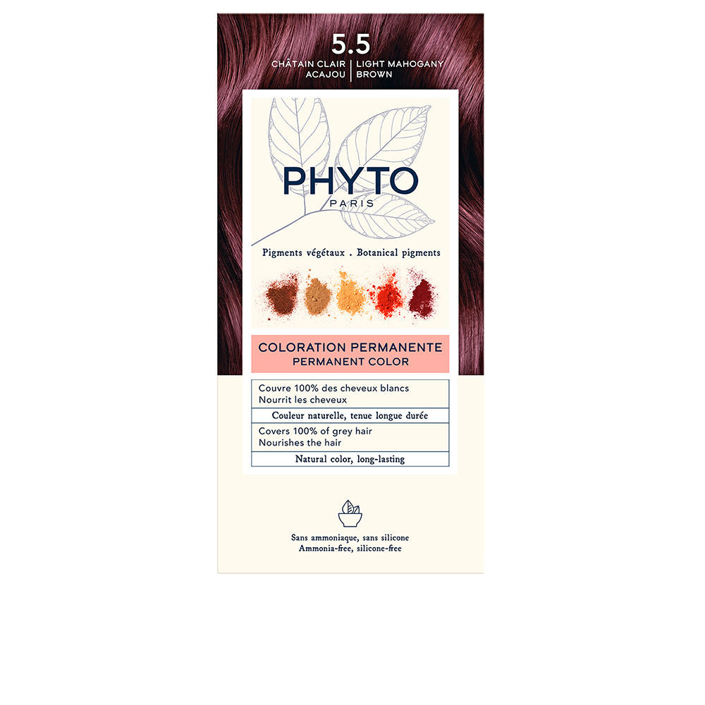 PHYTO PHYTOCOLOR #5.5-Castaño Claro Caoba 4 u