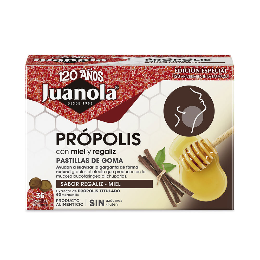 JUANOLA PRÓPOLIS REGALIZ MIEL gummies 36 u