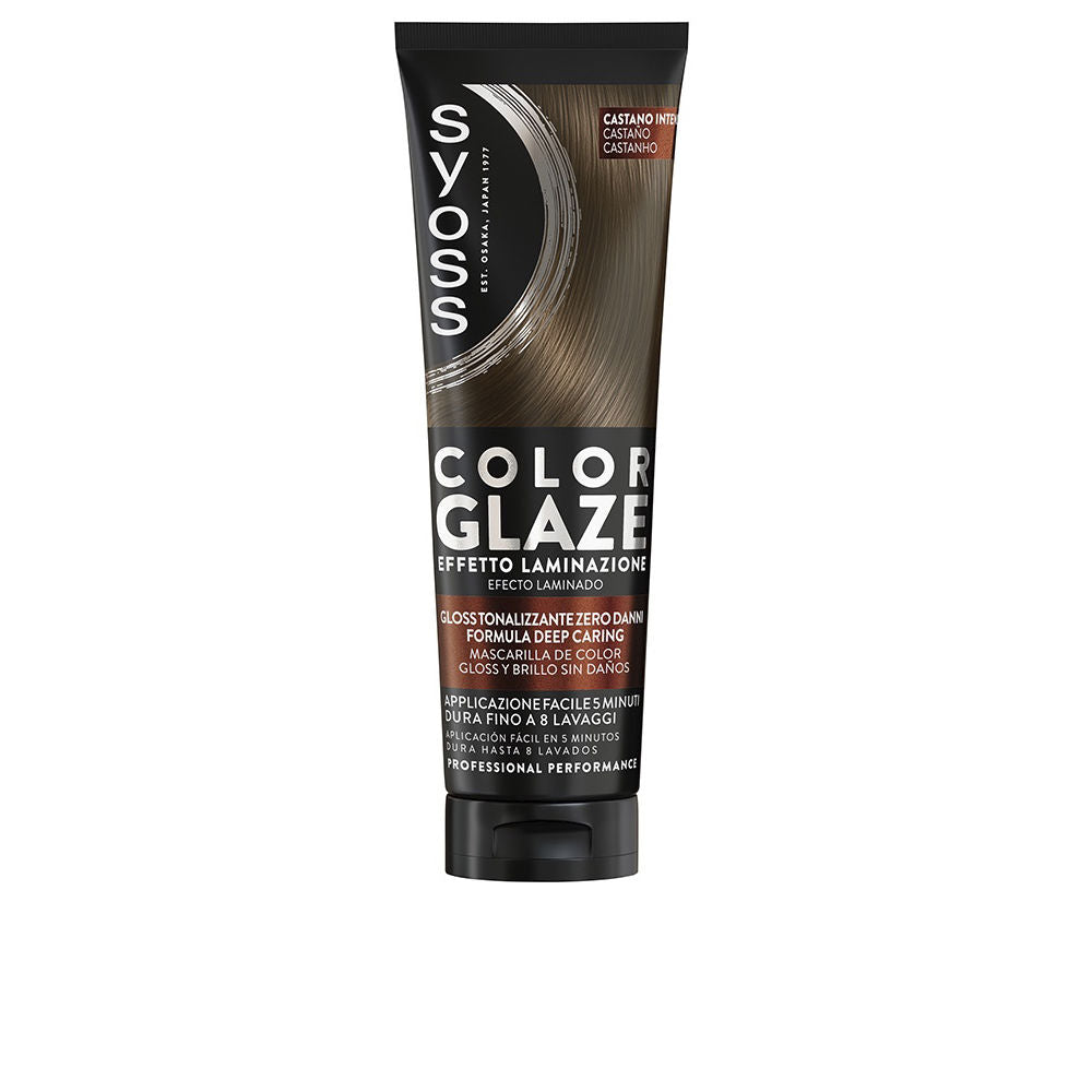 SYOSS COLOR GLAZE mascarilla de color matiante con efecto laminado #Castaño 130 ml