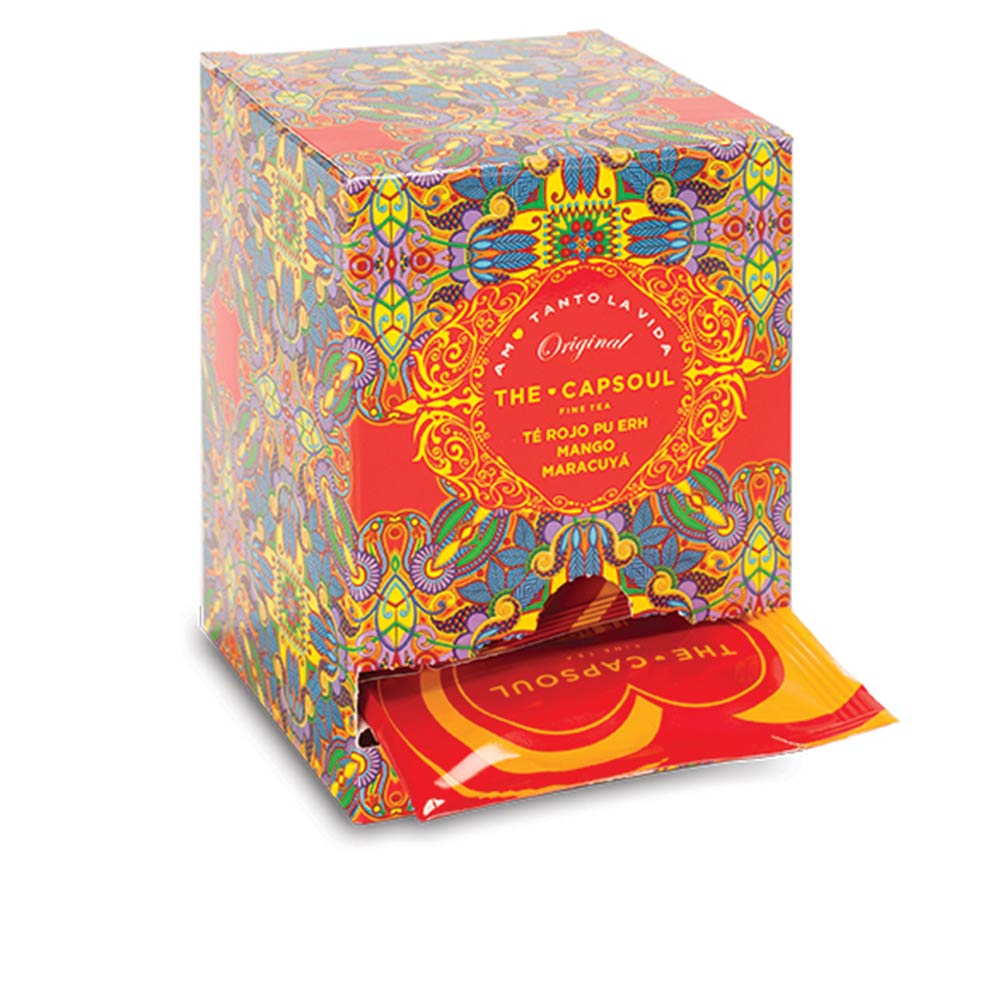 THE CAPSOUL PIRÁMIDES ENSOBRADAS té rojo mango maracuyá 15 u