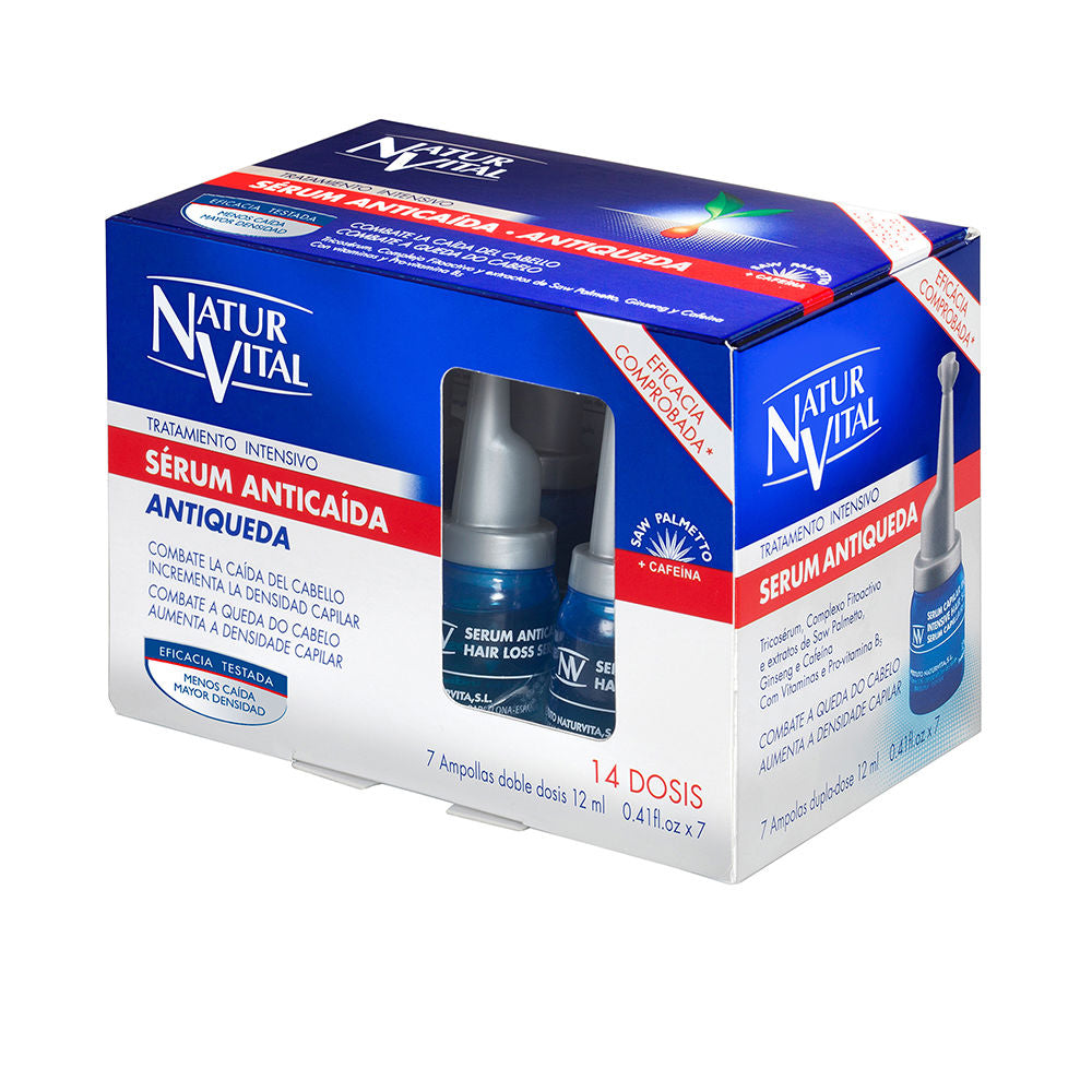 NATUR VITAL SERUM ANTICAÍDA tratamiento intensivo 7 ampollas x 12 ml
