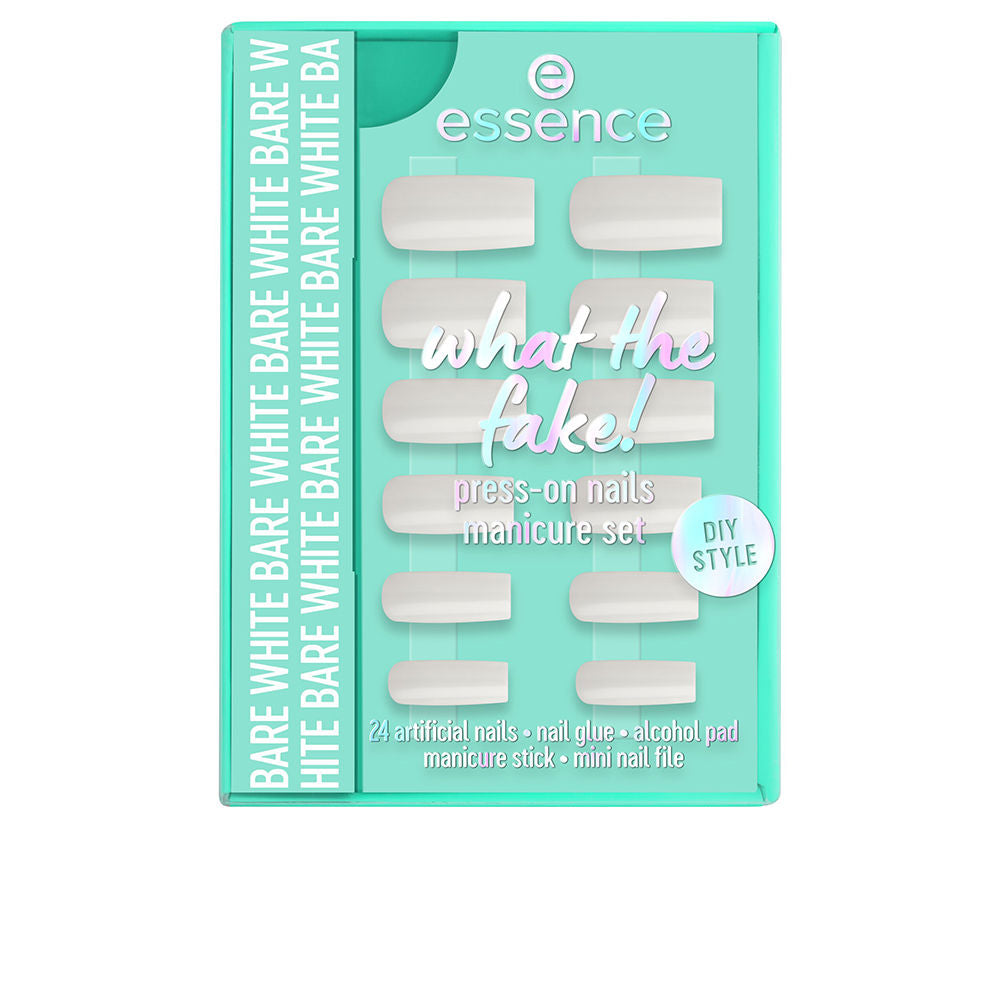 ESSENCE WHAT THE FAKE! UÑAS POSTIZAS ESTUCHE #04-Bare White 6 pz