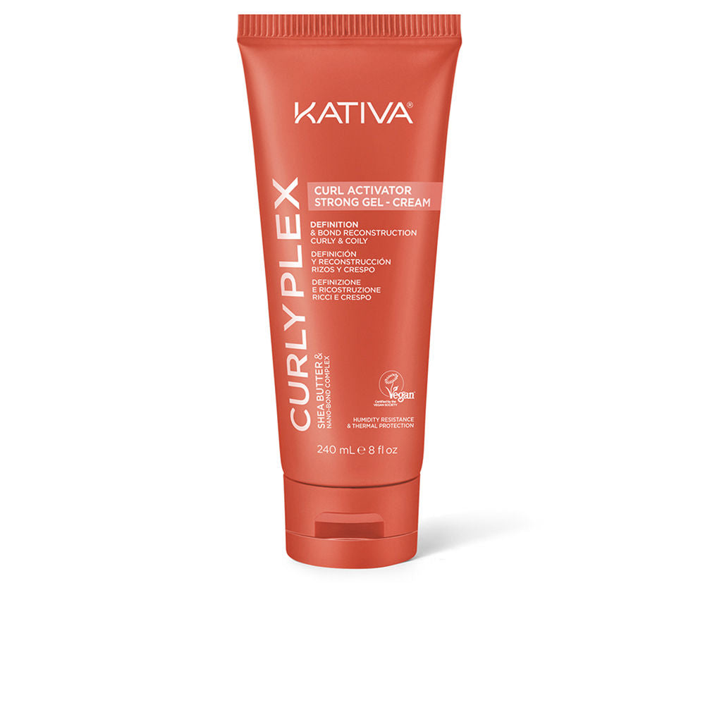 KATIVA KATIVA CURLY PLEX CURL gel crema activador rizos fijación fuerte 240 ml