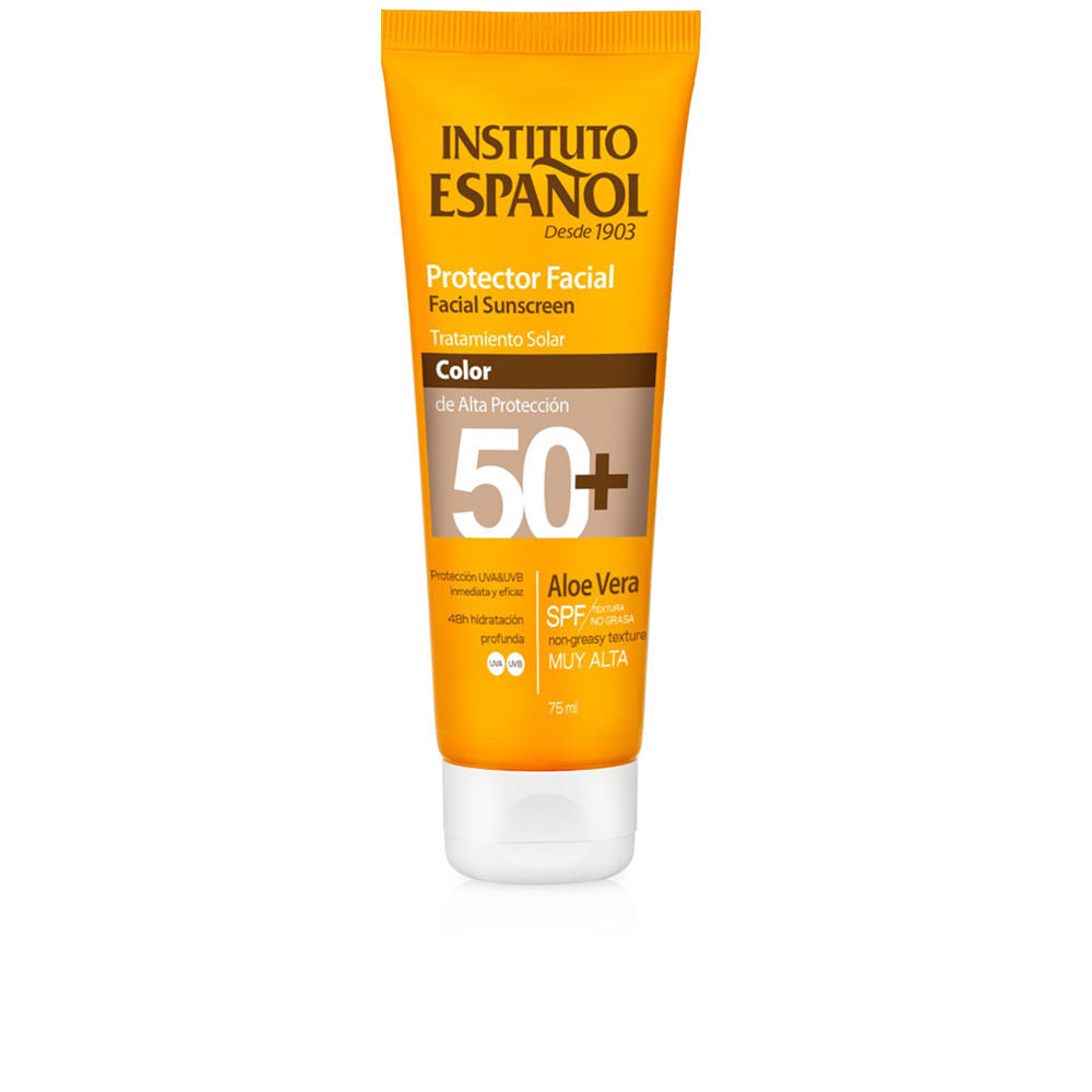 INSTITUTO ESPAÑOL PROTECTOR FACIAL ALOE VERA con color SPF50+ 75 ml
