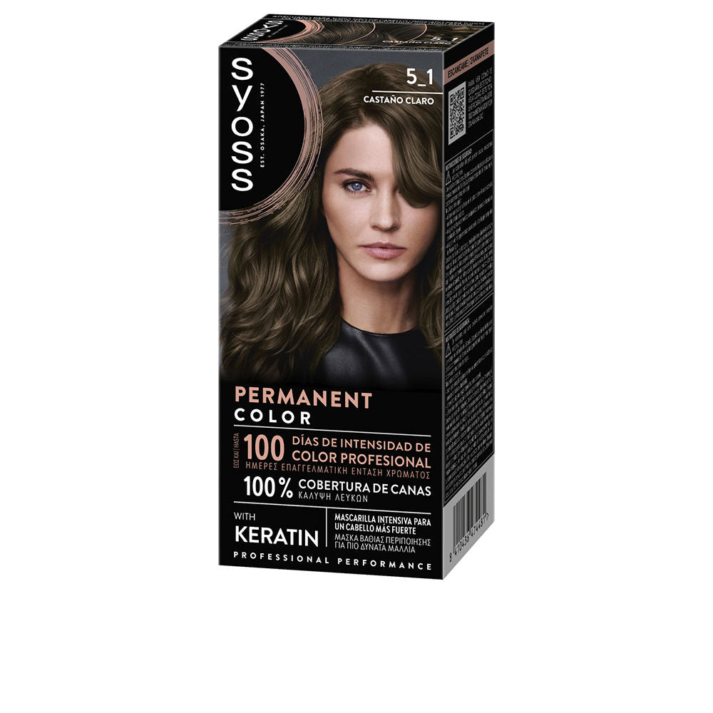 SYOSS PERMANENT COLOR #5.1-Castaño Claro 1 u