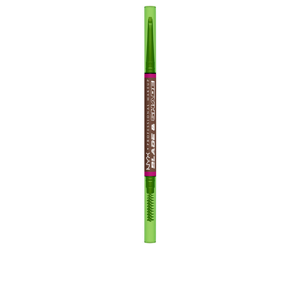 NYX PROFESSIONAL MAKE UP BLADE & SHADE NANO lápiz de cejas #08-Chocolate 1 u