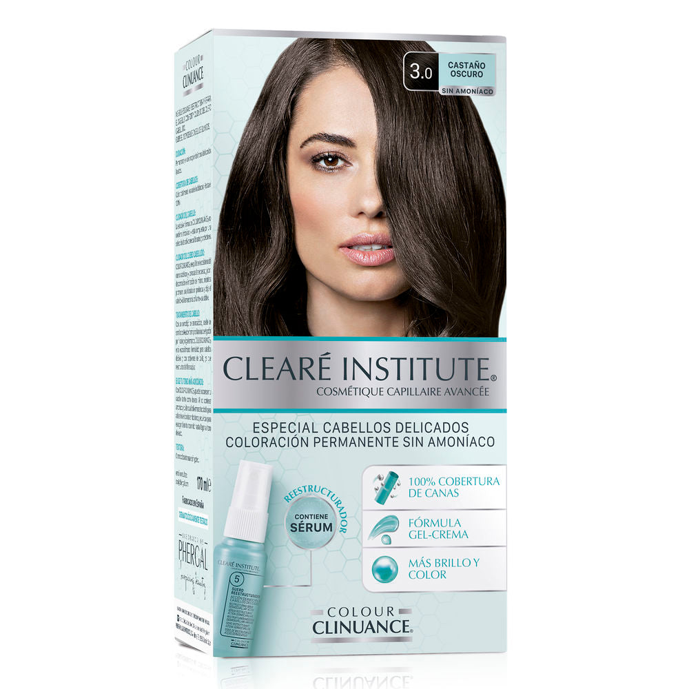 CLEARÉ INSTITUTE COLOUR CLINUANCE cabellos delicados #3.0-castaño oscuro 1 u