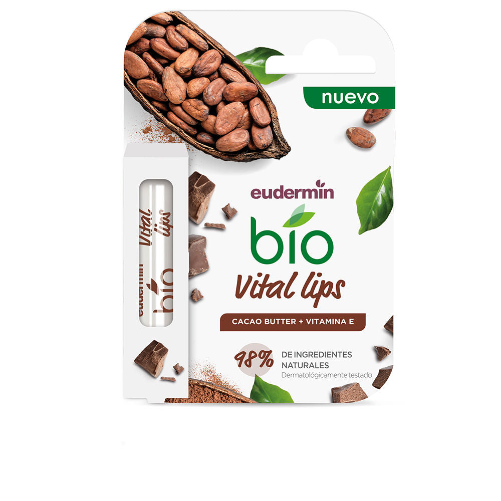 EUDERMIN PROTECTOR LABIAL BIO REVITALIZANTE cacao + vitamina E 4,8 gr
