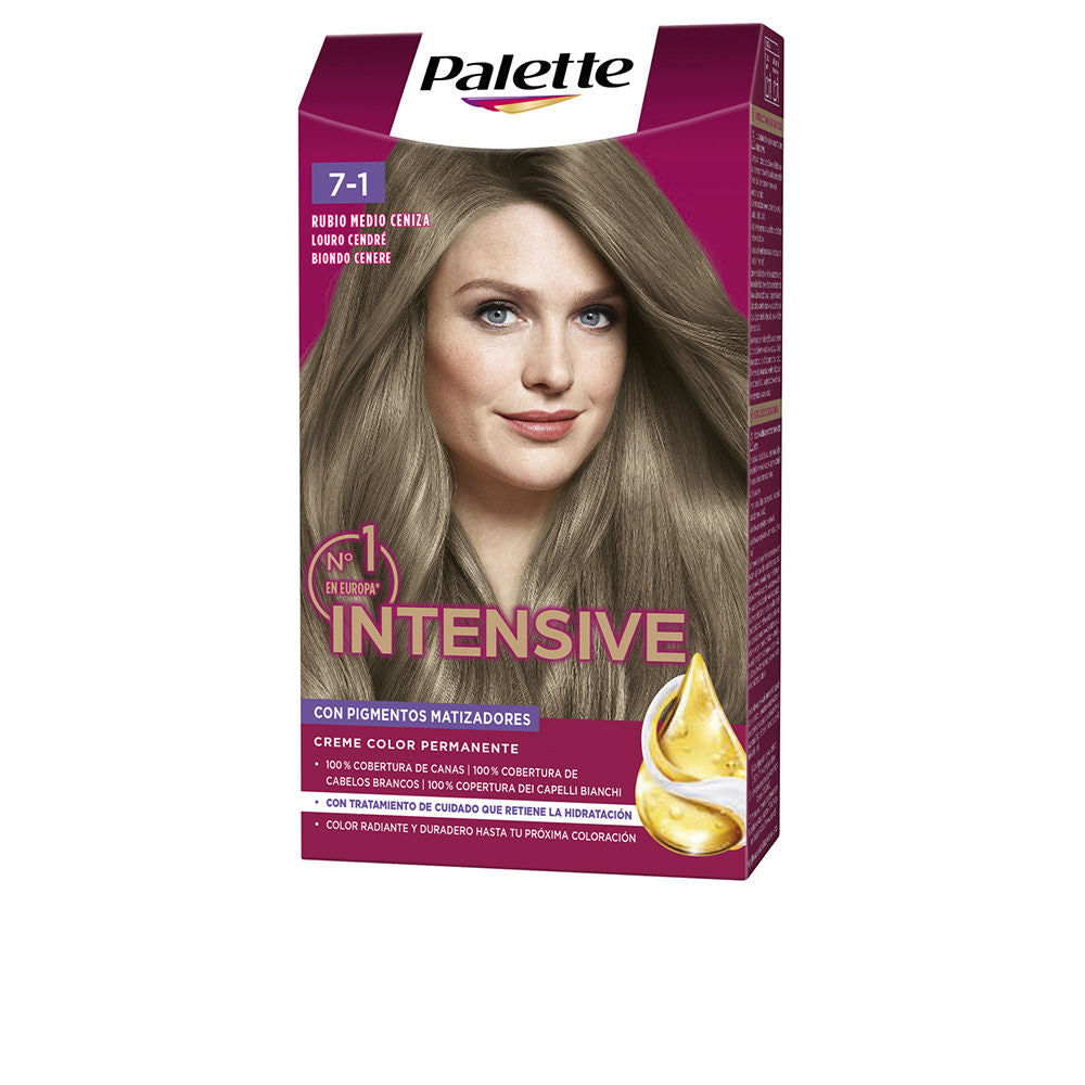 PALETTE PALETTE INTENSIVE tinte #7.1-rubio medio ceniza 1 u