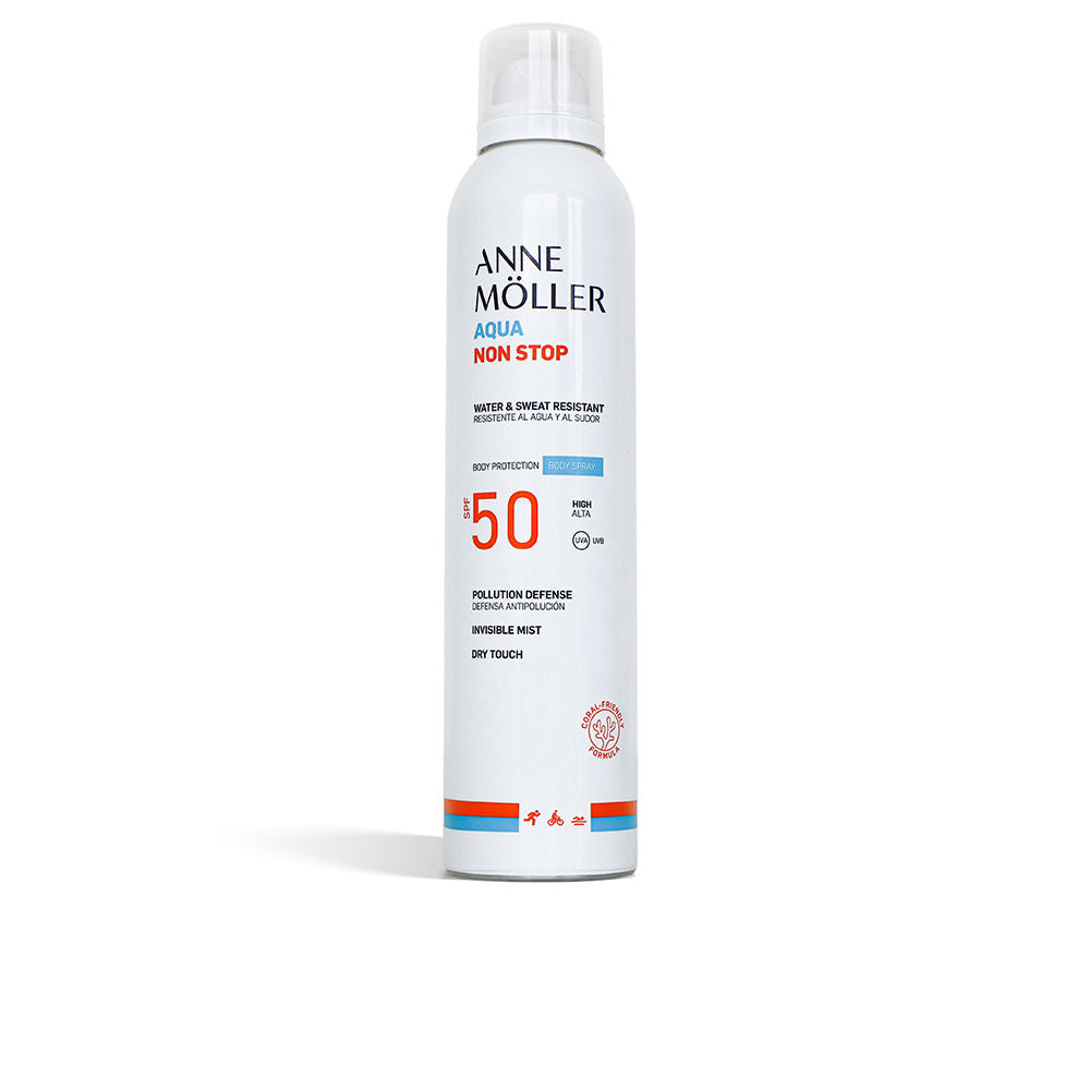 ANNE MÖLLER AQUA NON STOP resistente al agua y al sudor body spray SPF50 200 ml