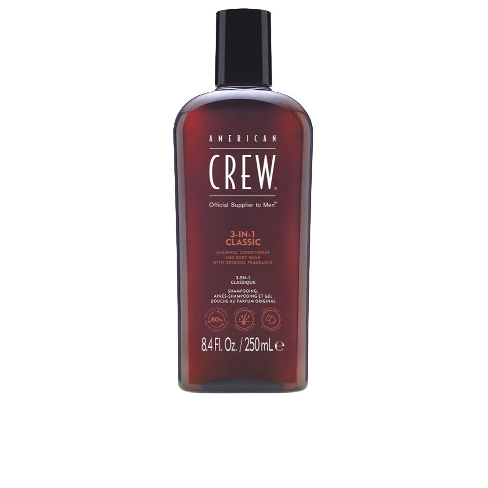 AMERICAN CREW CREW 3 IN 1 shampoo, conditioner & body wash 250 ml