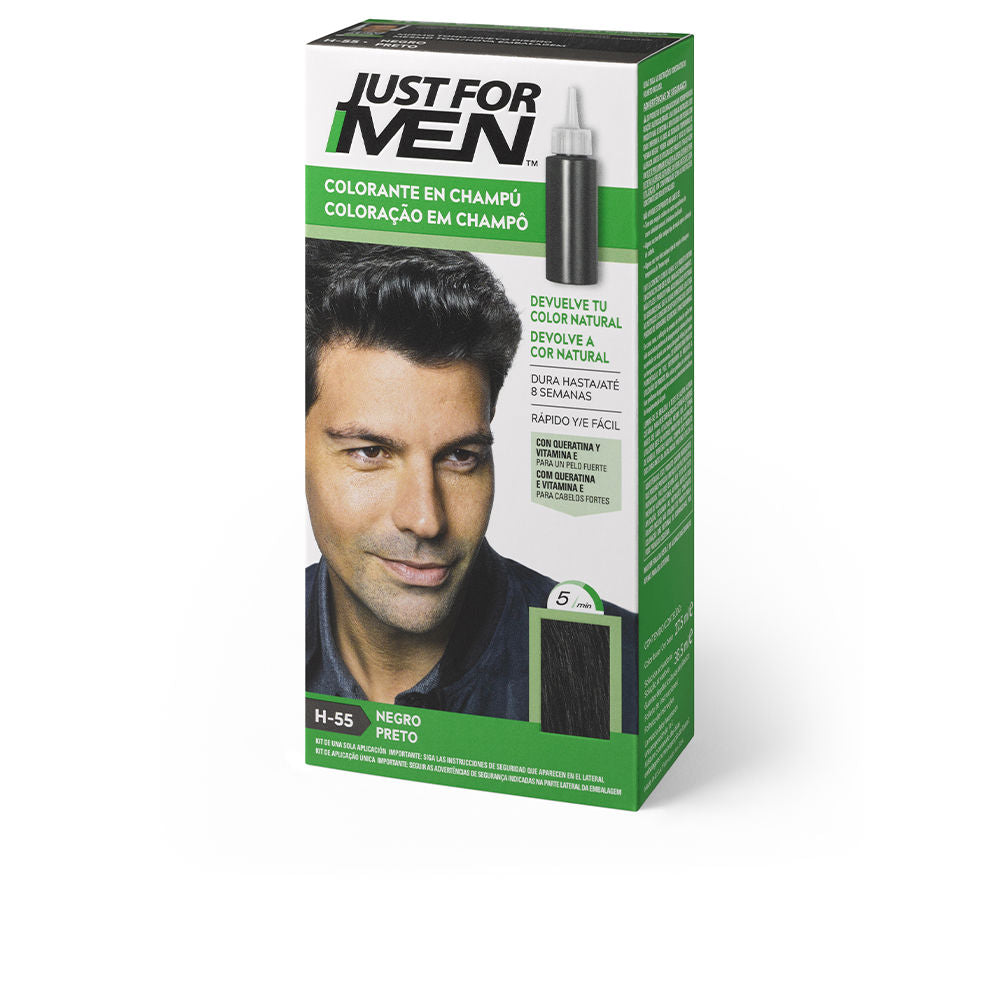 JUST FOR MEN JUST FOR MEN COLORANTE en champú #negro 30 ml