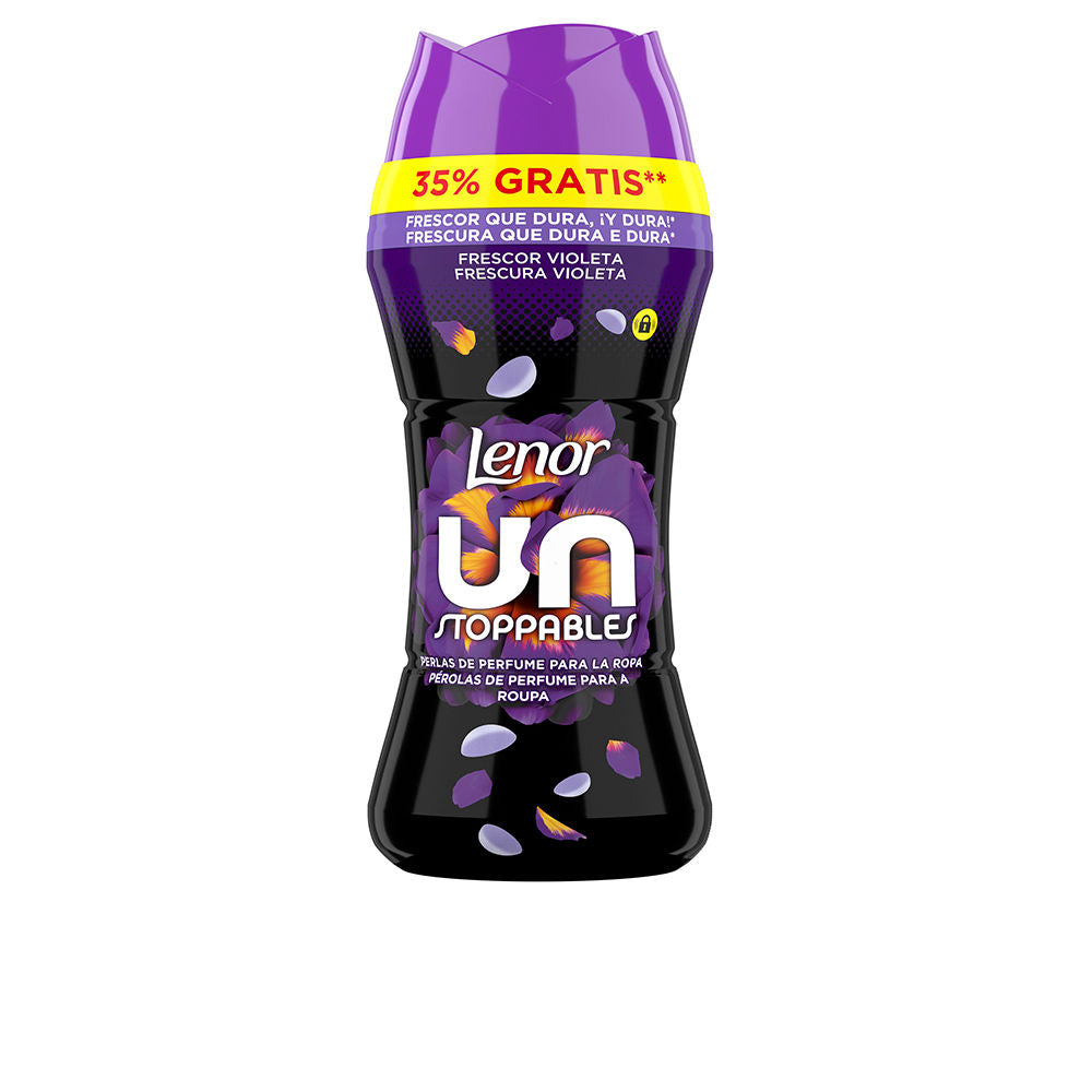 LENOR UNSTOPPABLES suavizante ropa perlas perfume #frescor violeta 270 gr