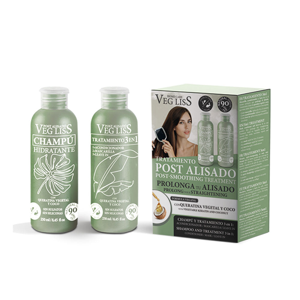 VEG LISS VEG LISS post alisado vegano champú y tratamiento 3 en 1 2 u