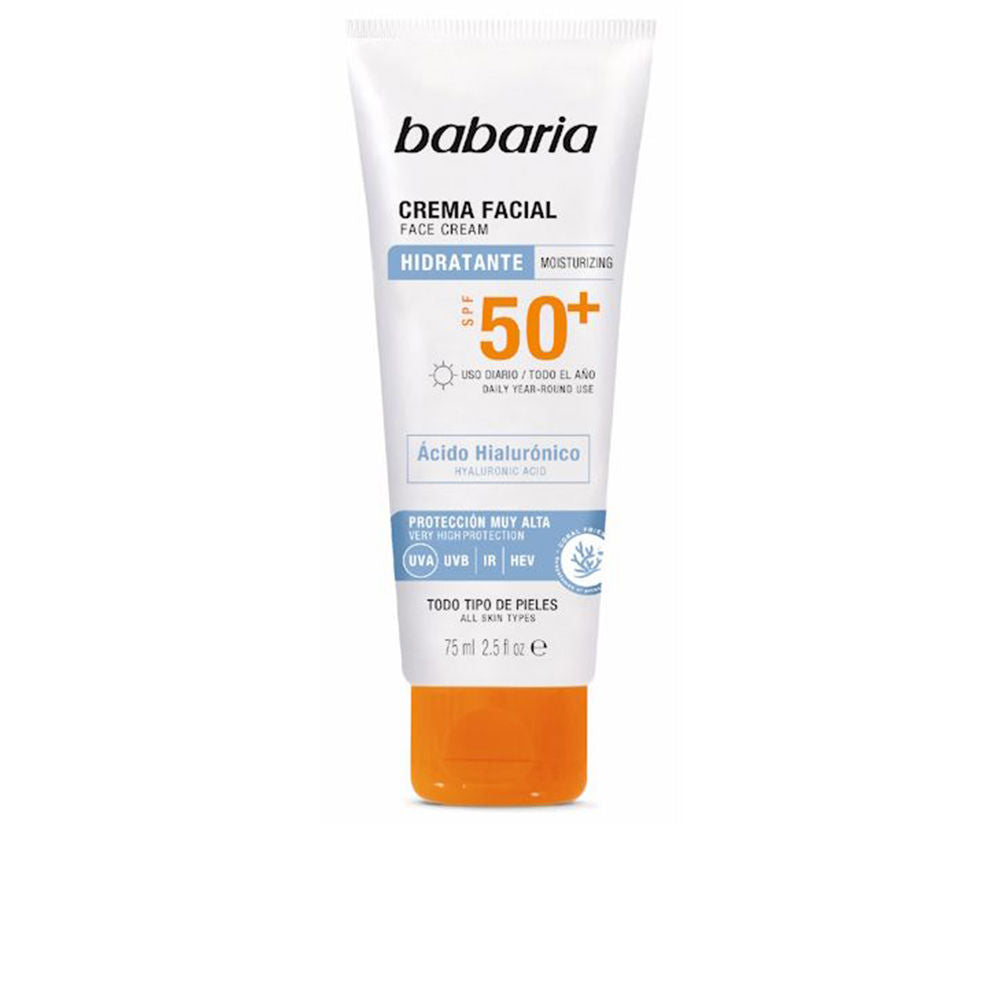 BABARIA SOLAR ACIDO HIALURÓNICO crema facial SPF50+ 75 ml