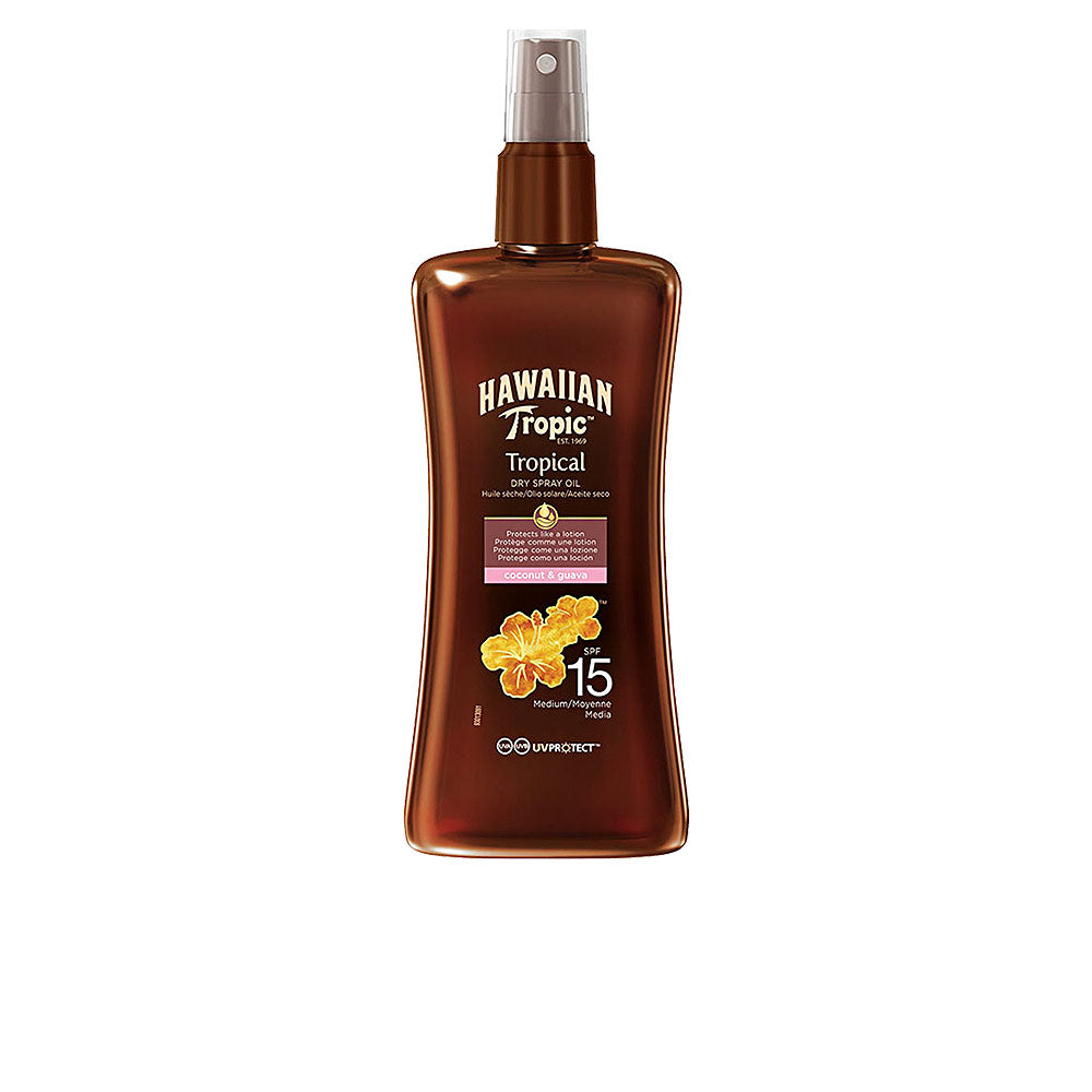 HAWAIIAN TROPIC COCONUT & GUAVA dry oil SPF15 spray 200 ml