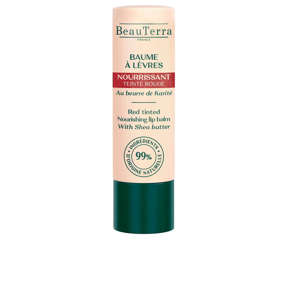 BEAUTERRA BÁLSAMO LABIAL con color #Rojo 4 gr