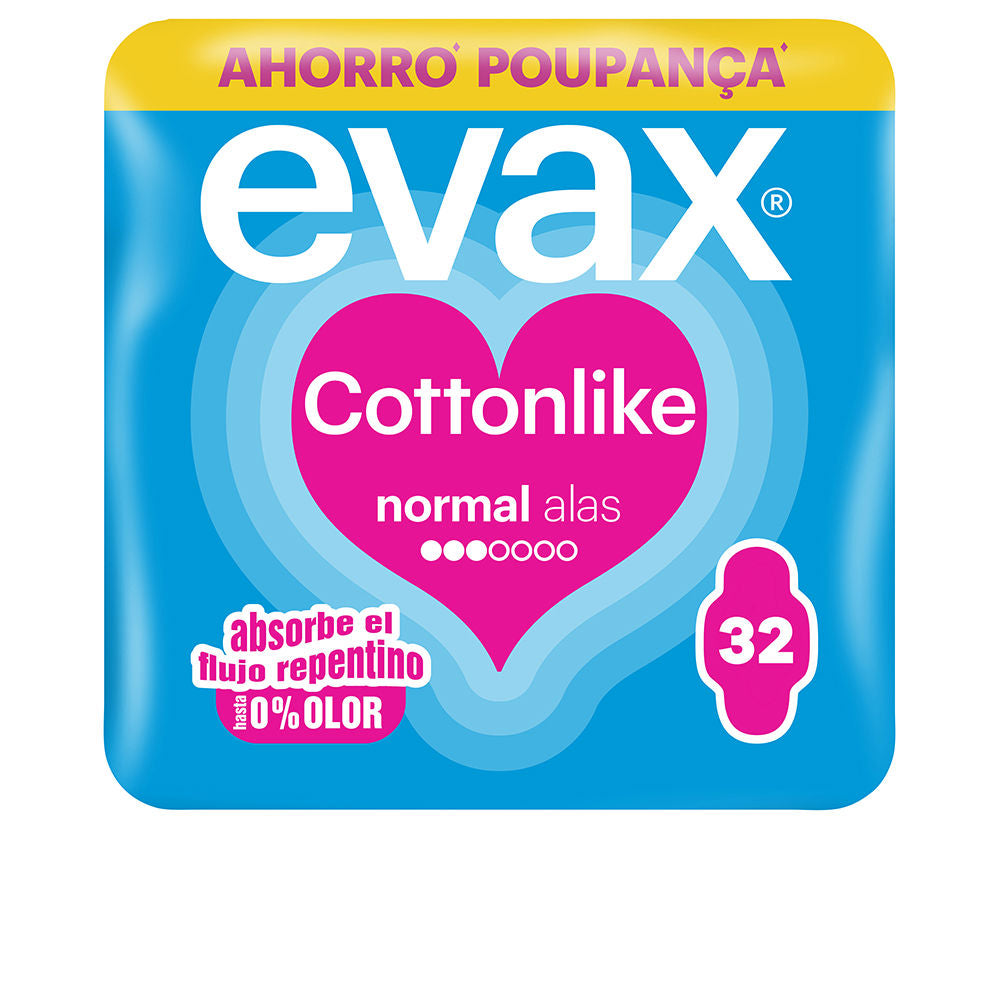 EVAX EVAX COTTONLIKE compresas normal alas 32 u