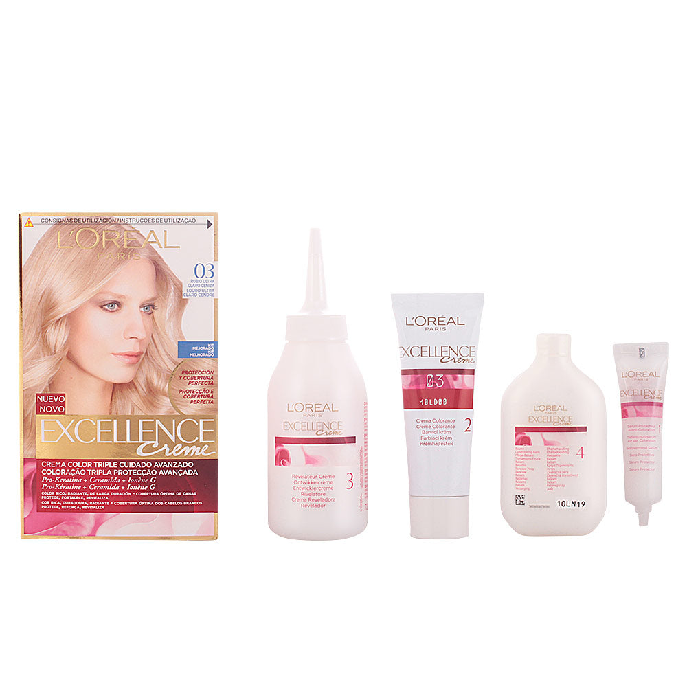 L'ORÉAL PARIS EXCELLENCE Creme tinte #03 rubio ultra claro ceniza 192 ml