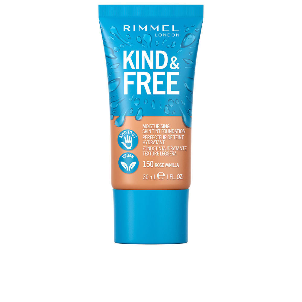 RIMMEL LONDON KIND & FREE skin tint foundation #150-rose vanilla