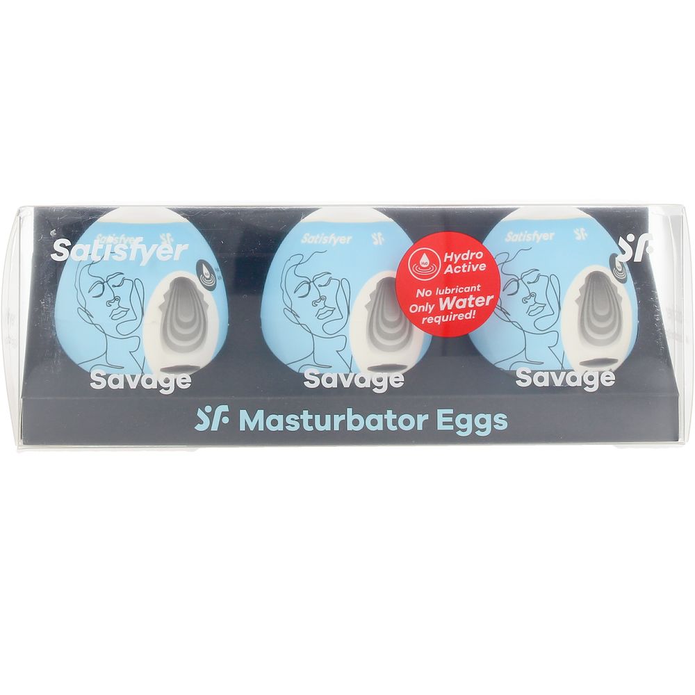 SATISFYER SATISFYER HUEVOS MASTURBADORES SAVAGE ESTUCHE 3 pz