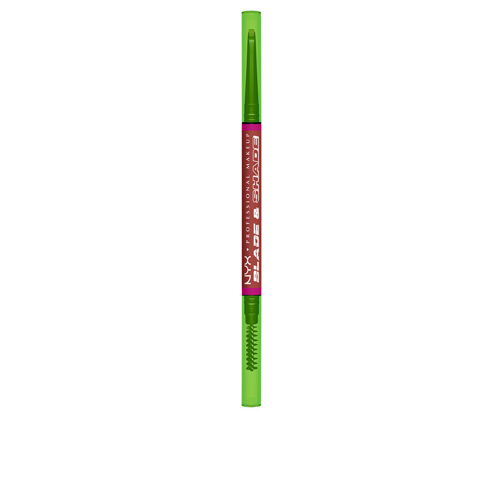 NYX PROFESSIONAL MAKE UP BLADE & SHADE NANO lápiz de cejas #06-Rich Auburn 1 u