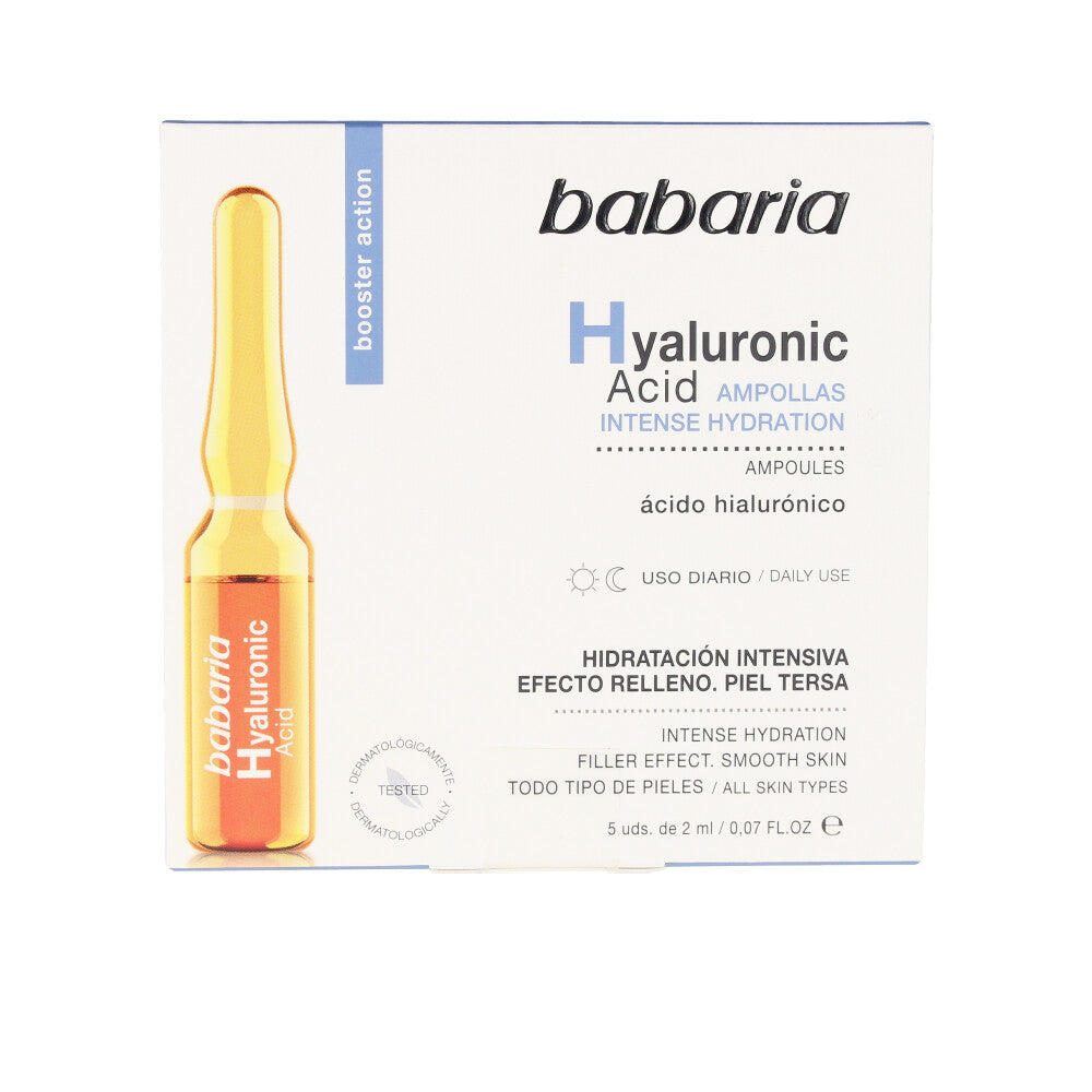BABARIA ÁCIDO HIALURÓNICO ampollas hidratación intensa 5 x 2 ml