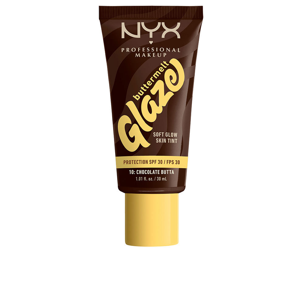 NYX PROFESSIONAL MAKE UP BUTTERMELT GLAZE protector solar tint + SPF30 #10-Chocolate Butta 30 ml