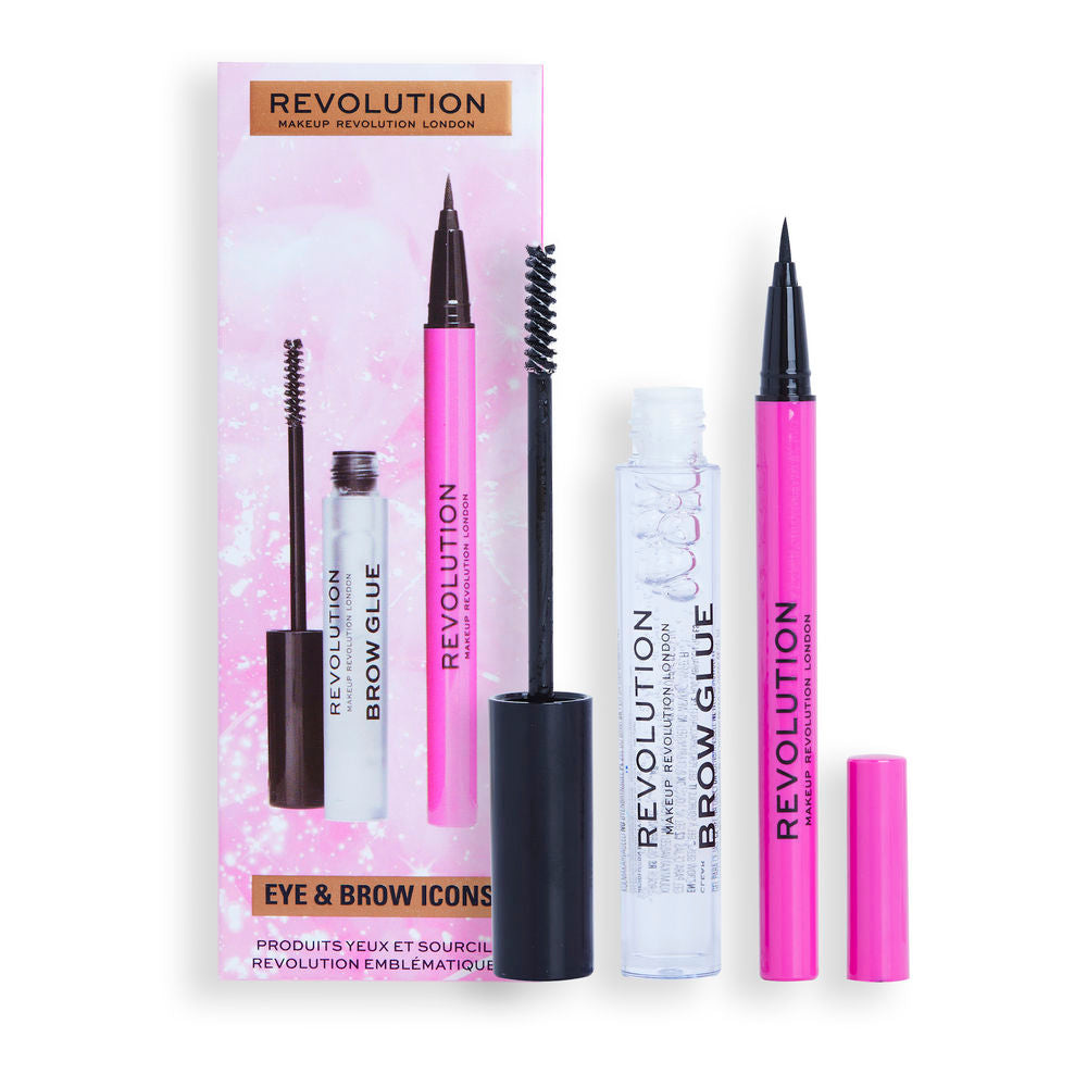 REVOLUTION MAKE UP EYE & BROW ICONS LOTE 2 pz