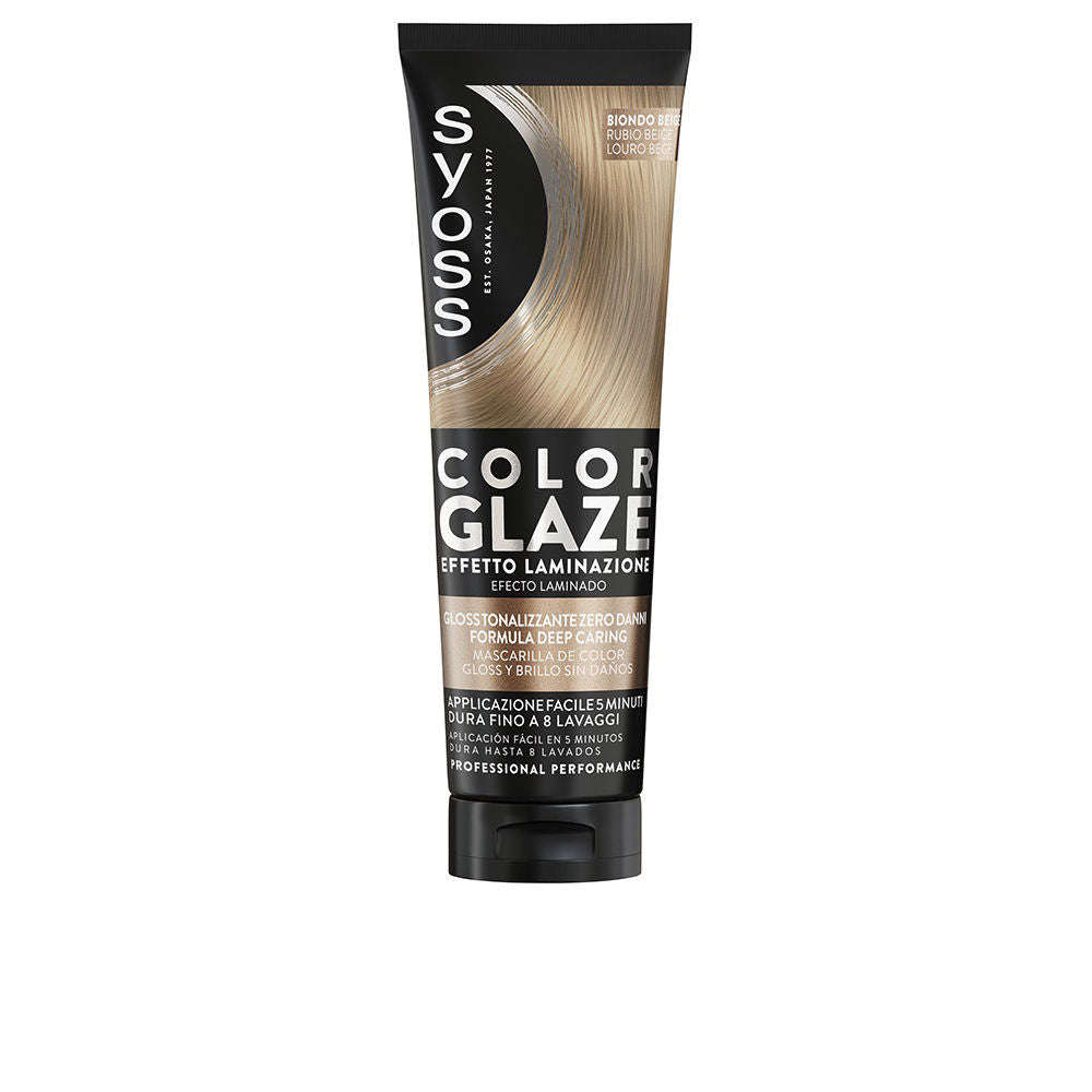 SYOSS COLOR GLAZE mascarilla de color matiante con efecto laminado #Rubio Beige 130 ml