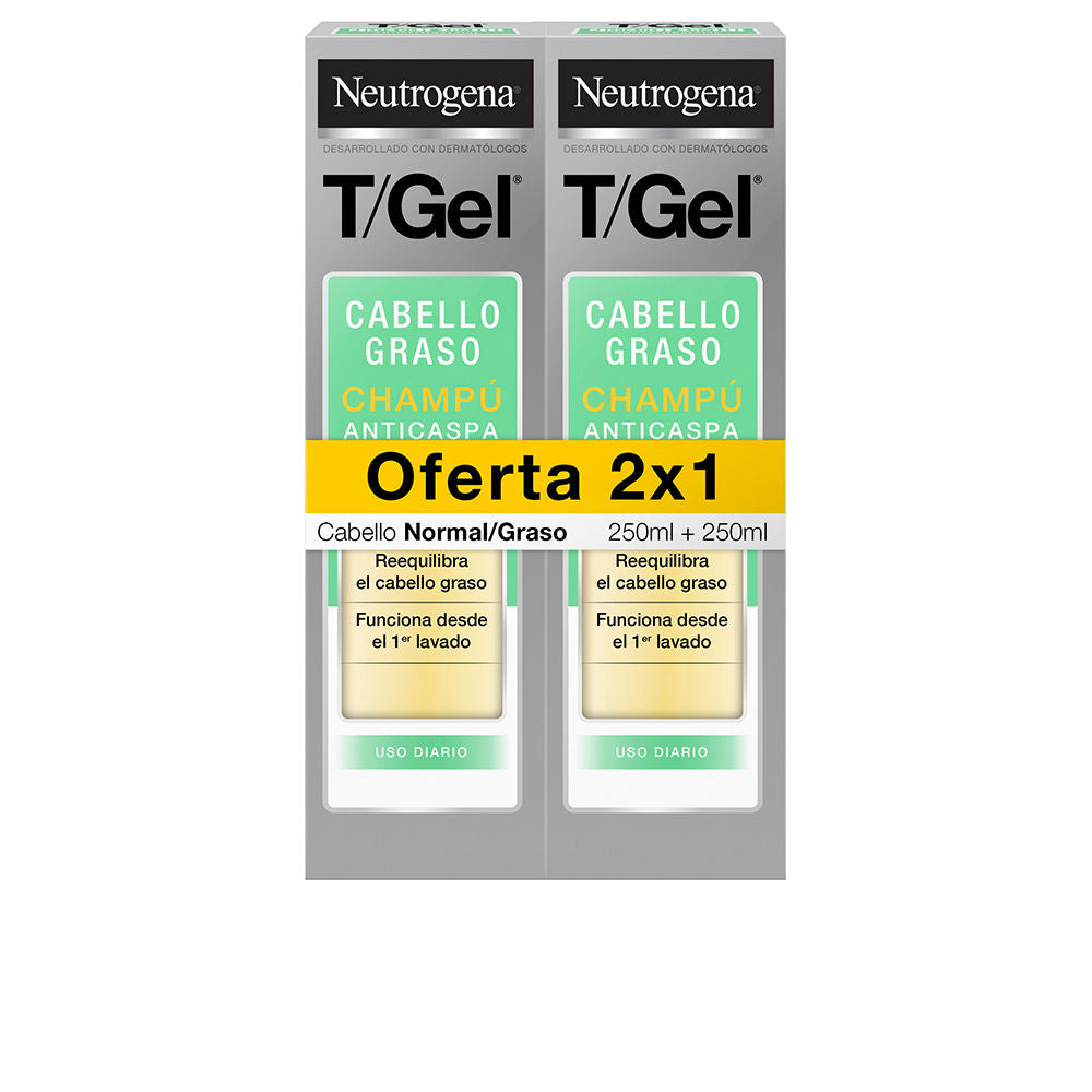 NEUTROGENA T/GEL CHAMPÚ ANTICASPA NORMAL-GRASO PACK 2 x 250 ml