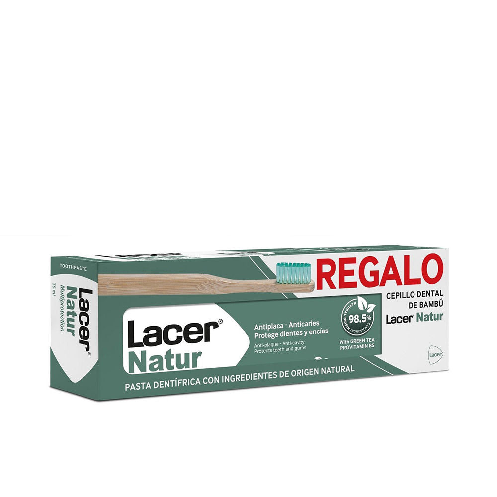LACER LACER NATUR PASTA DENTAL + CEPILLO DENTAL PACK 2 pz