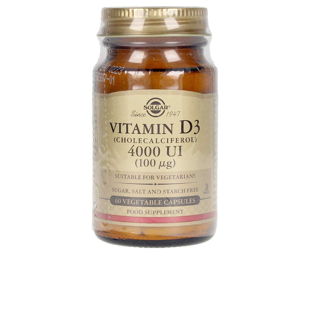 SOLGAR VIT D3 4000 UI 100 mcg. cápsulas vegetales 60 u