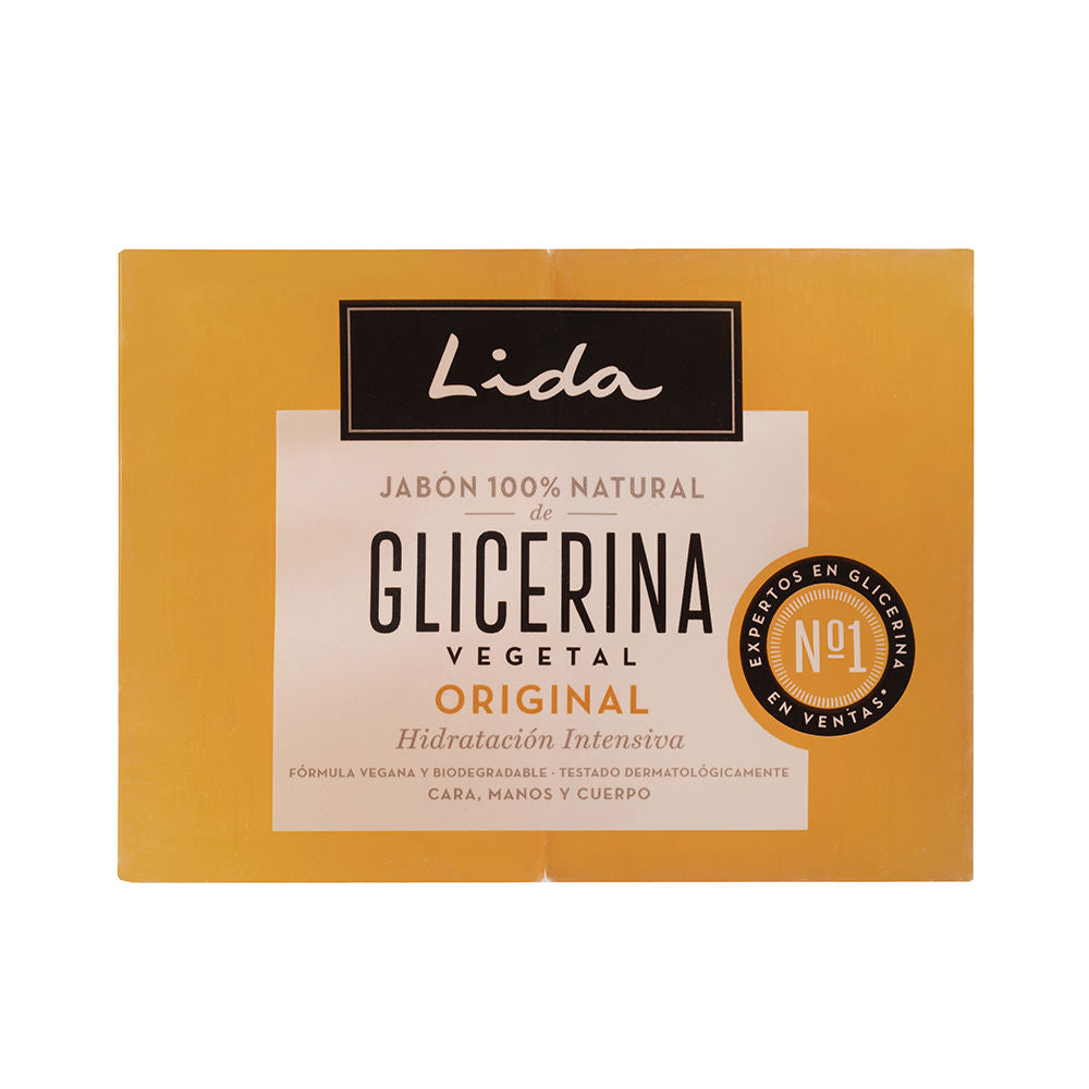 LIDA LIDA JABON 100% NATURAL GLICERINA ORIGINAL LOTE 2 x 125 gr