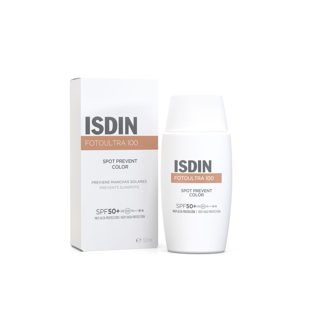 ISDIN FOTO ULTRA 100 protector solar facial con color previene las manchas solares SPF50+ 50 ml