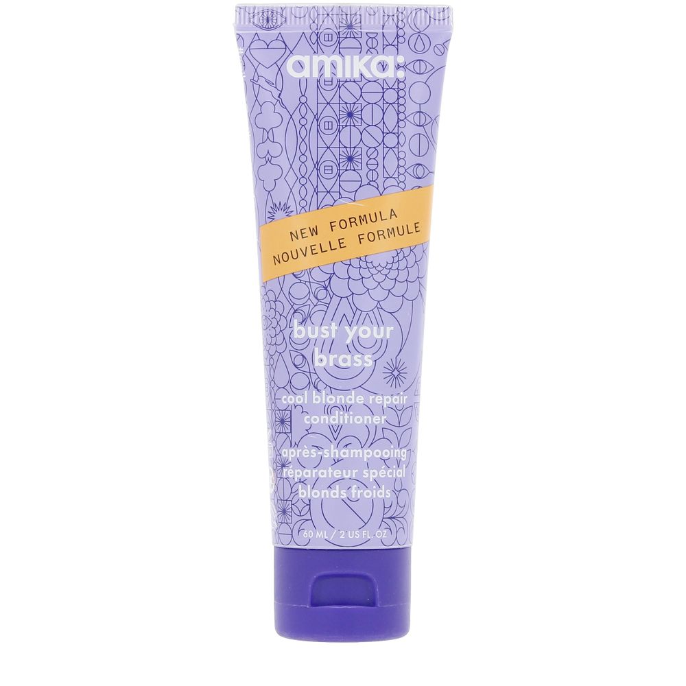 AMIKA BUST YOUR BRASS acondicionador reparador cabello rubio 60 ml