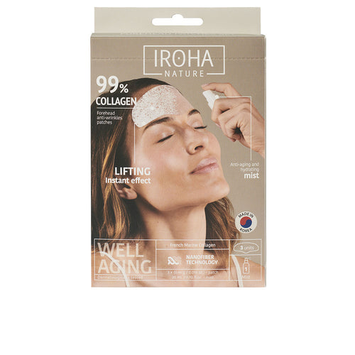 IROHA 99% COLÁGENO parches para frente 3 u