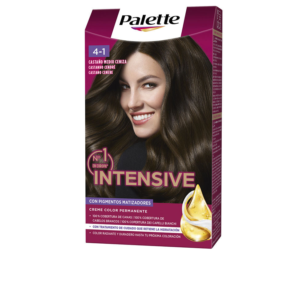 PALETTE PALETTE INTENSIVE tinte #4.1-Castaño Medio Ceniza 1 u