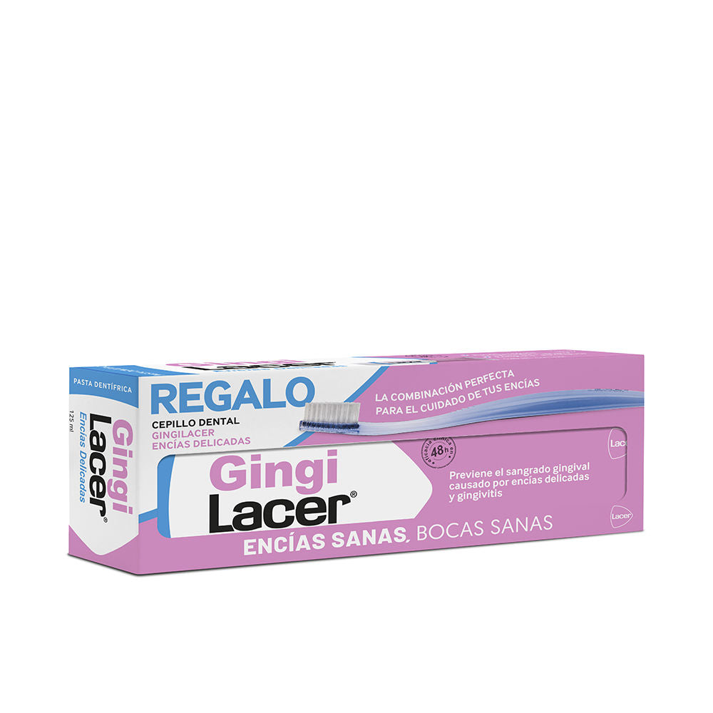 LACER GINGILACER PASTA DENTÍFRICA + CEPILLO DENTAL PACK 2 pz