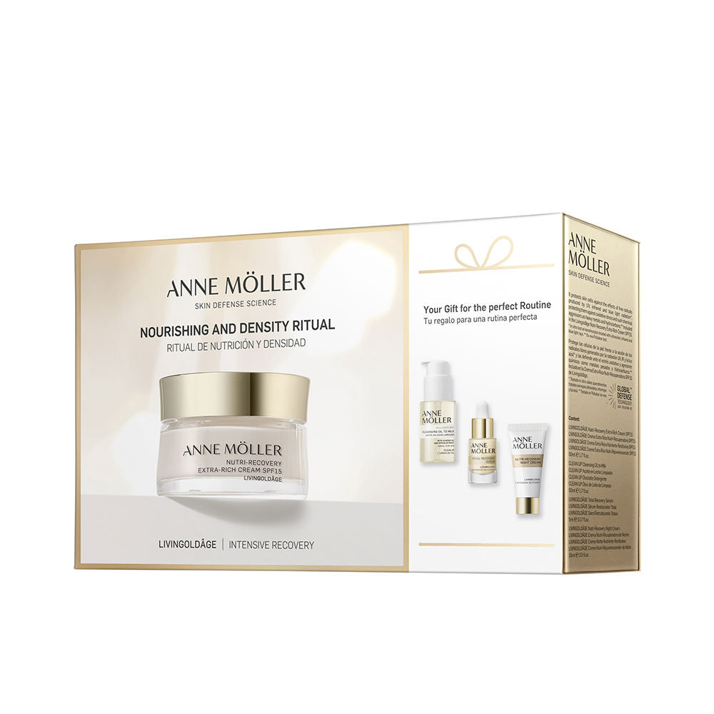 ANNE MÖLLER LIVINGOLDÂGE CREMA EXTRA RICA NUTRI-RECUPERADORA SPF15 ESTUCHE 4 pz